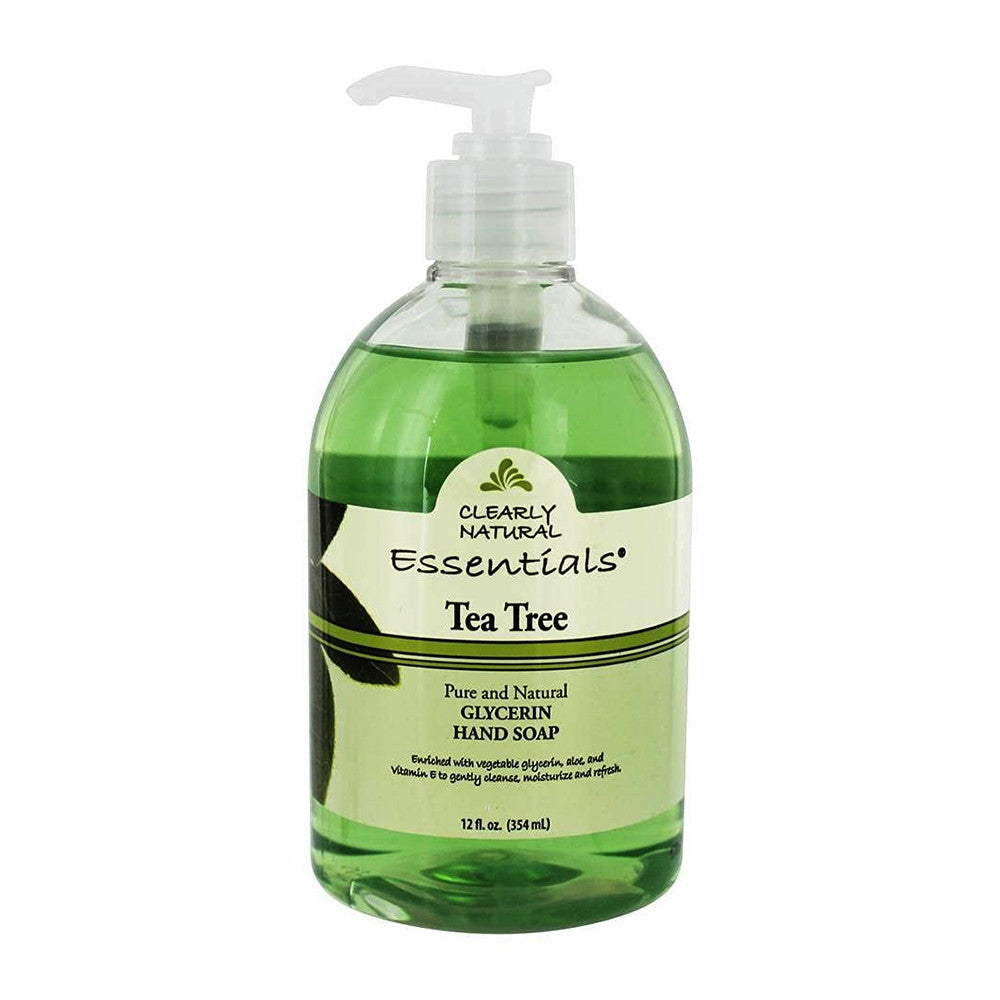 Clearly Natural Essentials Pure And Natural Glycerin Hand Soap Tea Tree, 12 Oz